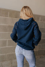 Load image into Gallery viewer, Ampersand Avenue - University Hoodie - Love Story Midnight Blue