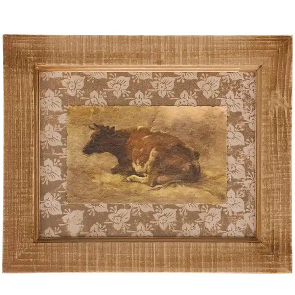 Primitives by Kathy - Vintage Cow Framed Wall Art