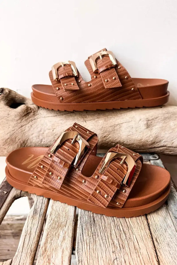 Naughty Monkey Marigold Sandal COGNAC