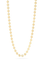 Load image into Gallery viewer, Gold beaded necklace on a white background