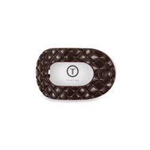 Load image into Gallery viewer, TELETIES - Flat Round Hair Clip | Small | Truly Taupe Quilted
