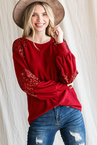 Red Sparkle Sweater