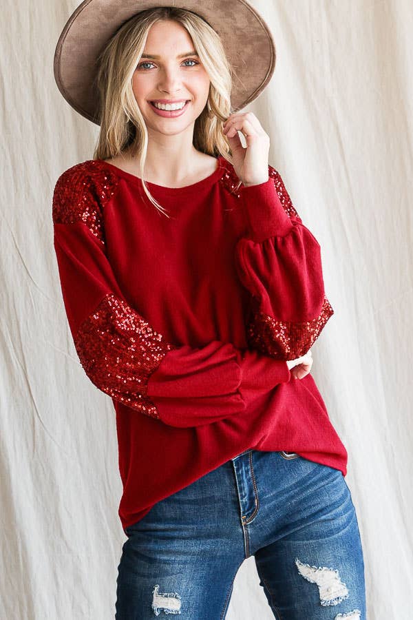 Red Sparkle Sweater