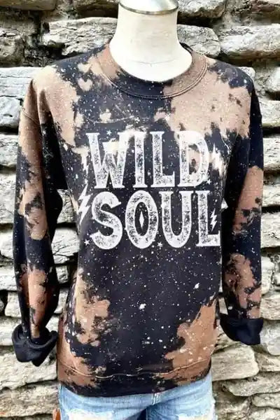 Wild Soul Distressed Sweatshirt