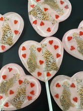 Load image into Gallery viewer, Leopard Love Valentines Day Lollipops