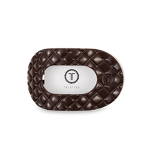 Load image into Gallery viewer, TELETIES - Flat Round Hair Clip | Medium | Truly Taupe Quilted