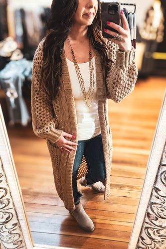 BLAKELEY Kandias Knit Cardigan Mocha