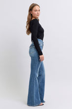 Load image into Gallery viewer, JUDY BLUE High Waist Two Button Flare With Button Flap Pockets