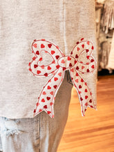 Load image into Gallery viewer, XOXO Bows Patchwork Sweatshirt