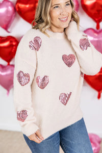 Michelle Mae Sparkle Hearts Sweater