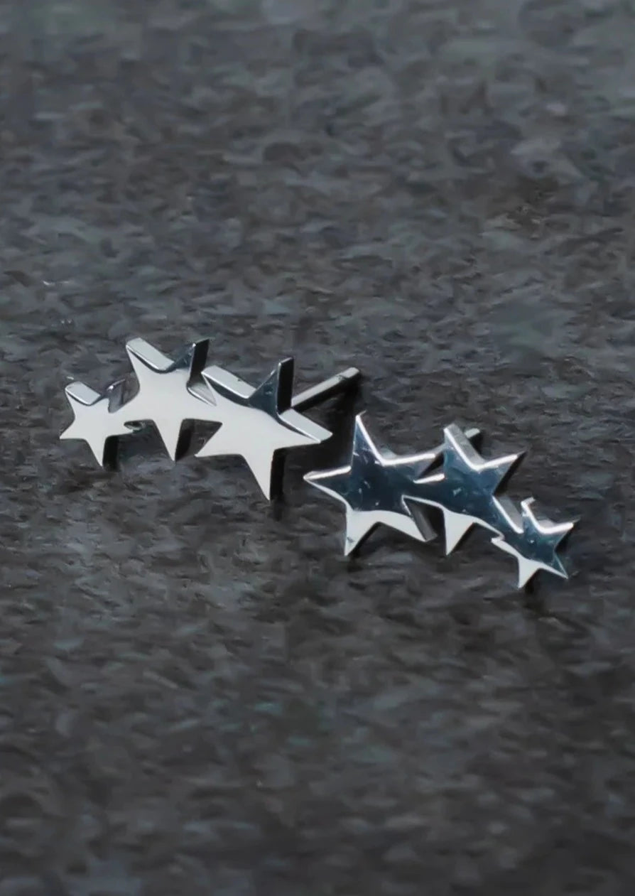 Starburst Studs Silver