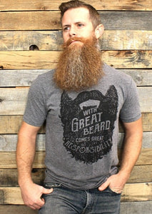 With Great Beard, Comes Great Responsibility Tee