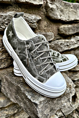 VERY G Aman Khaki Star Sneaker
