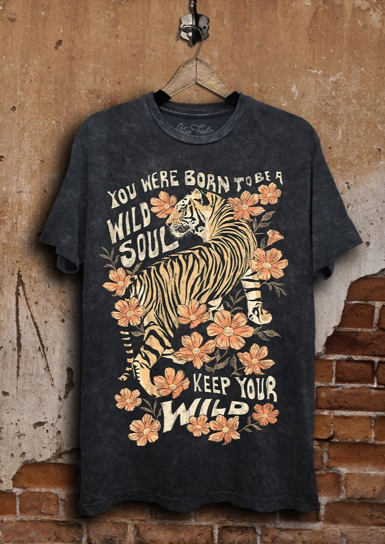 Wild Soul Tiger Graphic Tee Plus