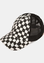 Load image into Gallery viewer, Checkered Trucker Hat