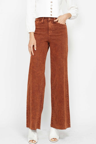 JUDY BLUE Pumpkin Spice Retro Wide Leg Jean