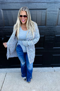 PRE-ORDER BLAKELEY Miley Dot Cardigan Heather Grey