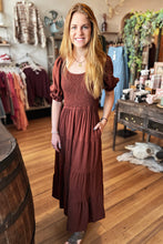 Load image into Gallery viewer, Smocked Tiered Maxi Dress