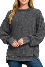 Load image into Gallery viewer, woman wearing black pullover