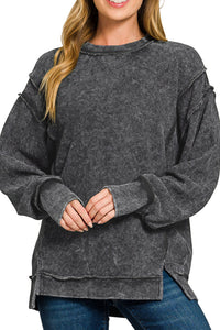 woman wearing black pullover