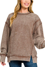 Load image into Gallery viewer, woman wearing brown pullover