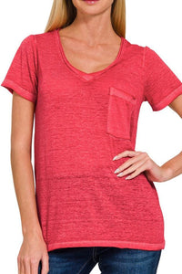 Burnout Scoop V-Neck Tee