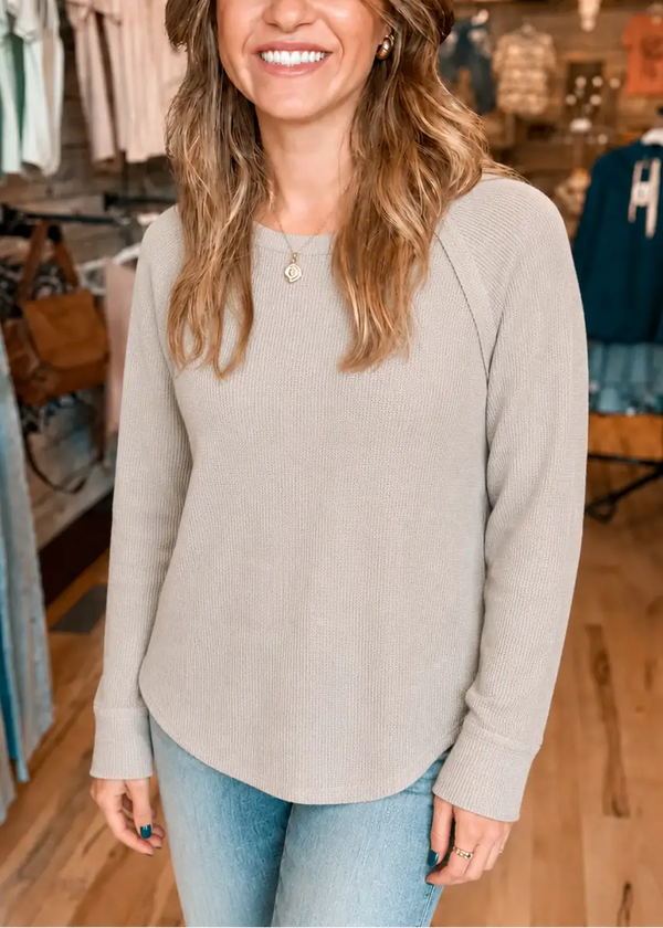 The Rowan Waffle Knit Top