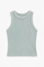 Load image into Gallery viewer, Ribbed Washed Seamless Tank Top