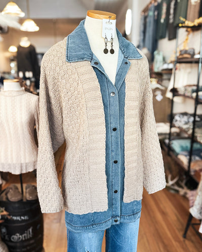 Homestead Denim Mix Cardigan