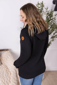 MICHELLE MAE Tatum Textured Pullover Hoodie