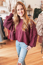 Load image into Gallery viewer, Cotton Cable Knit Pullover