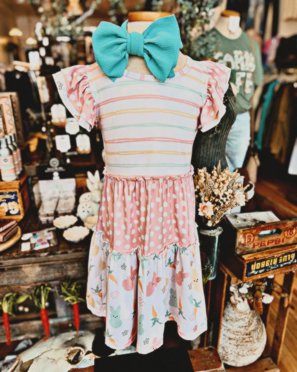 Peepy Pastel Girls Easter Dress