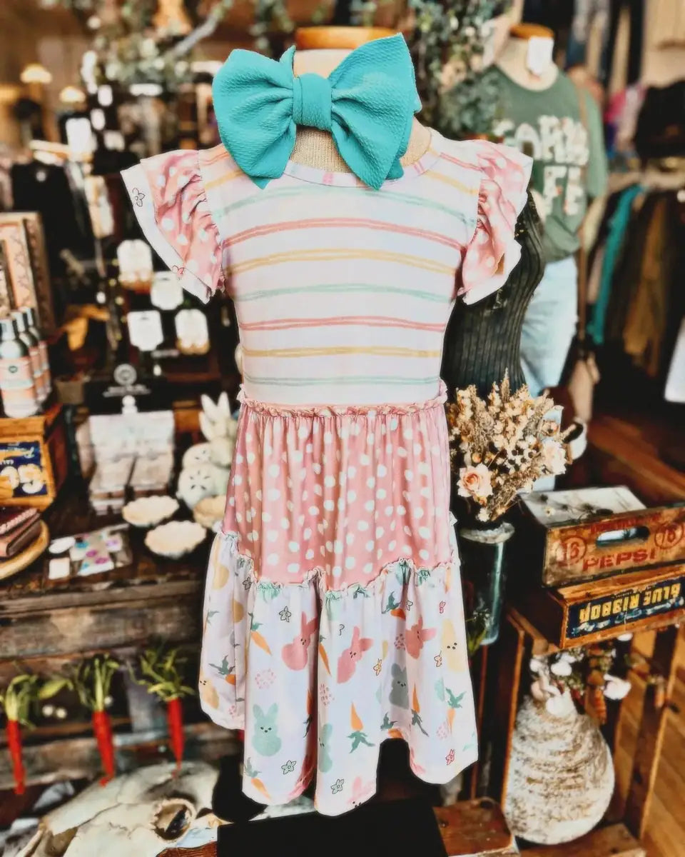 Peepy Pastel Girls Easter Dress
