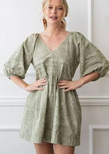 Load image into Gallery viewer, Paisley Faded Sage Dress