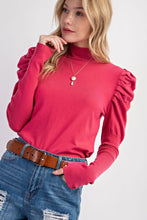 Load image into Gallery viewer, Amour Puff Shoulder Top