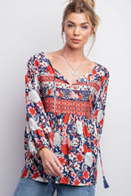 Load image into Gallery viewer, Americana Floral Blouse