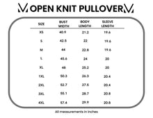 Load image into Gallery viewer, MICHELLE MAE USA Sequin Flag Open Knit Pullover