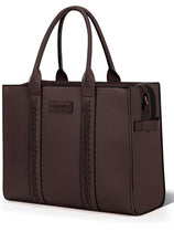 Load image into Gallery viewer, Wrangler Brown Braided Tote