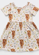 Load image into Gallery viewer, Apricot Highland Girls Dress