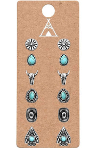 Arizona Earring Set-6 Pair
