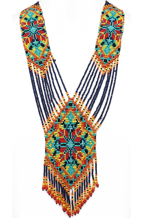 Seed Bead Statement Necklace