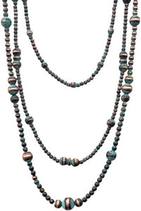 Mesa Navajo Pearl Necklace Patina