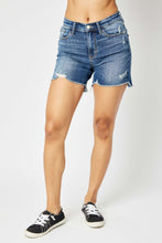 Load image into Gallery viewer, Judy Blue Mid Rise Hi Low Shorts