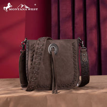 Load image into Gallery viewer, Montana West Tooled Collection Crossbody - Brown