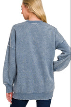 Load image into Gallery viewer, Acid Wash Hi Low Pullover