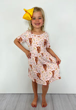 Load image into Gallery viewer, Apricot Highland Girls Dress