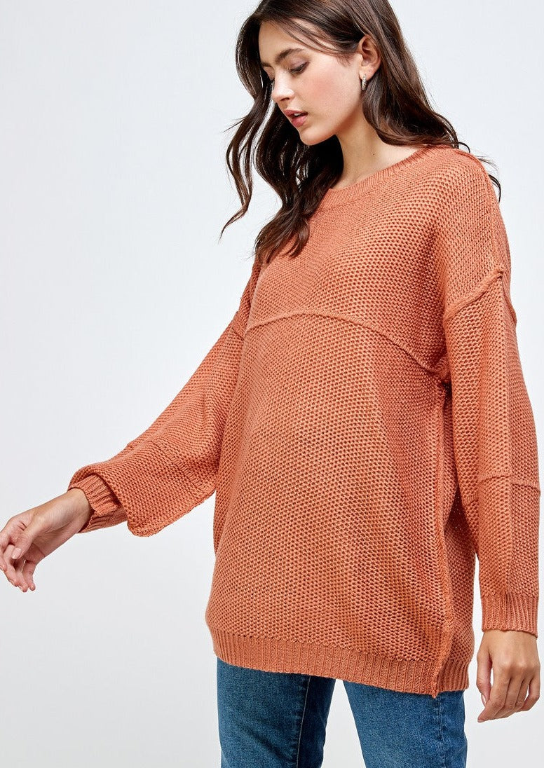 Honeycomb Knit Sweater