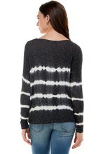 Load image into Gallery viewer, B+W Stripe Dyed Sweater