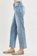 Load image into Gallery viewer, RISEN Mid Rise Ankle Straight Seamed Jean