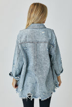 Load image into Gallery viewer, Distressed Denim Shirt